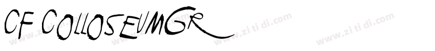 CF ColloseumGr字体转换